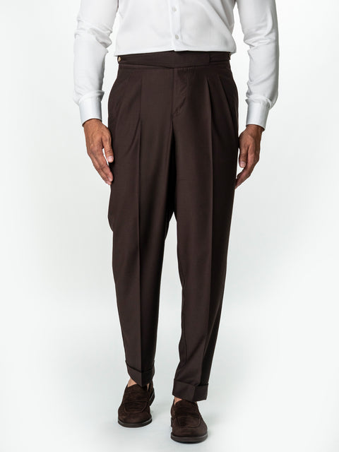 Pantaloni Barbati Maro Cafeniu British Gurkha Din Stofa Comfort BMan724