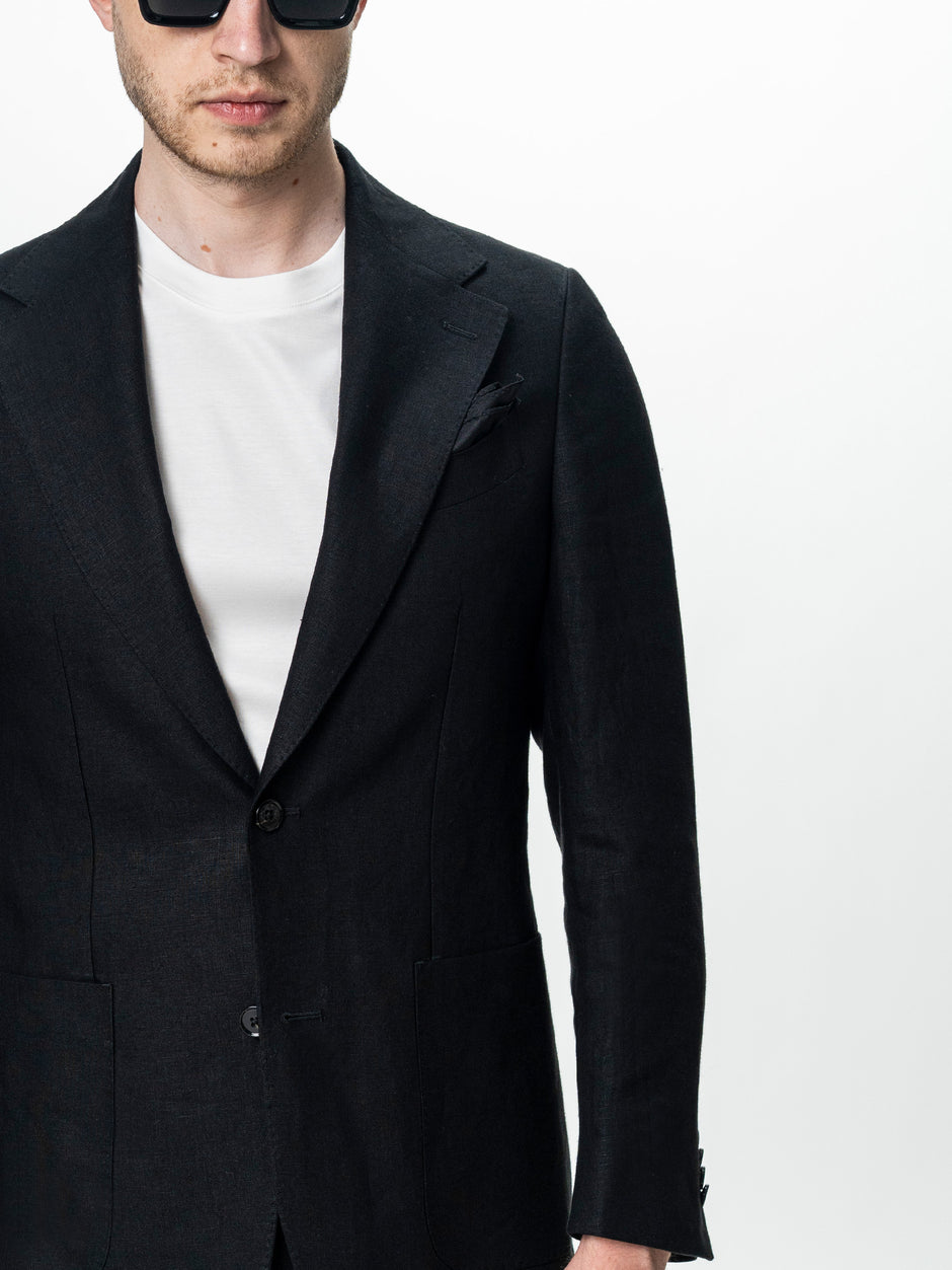 Sacou Barbati Negru 100% In Natural Vitale Barberis BMan0053 (4)