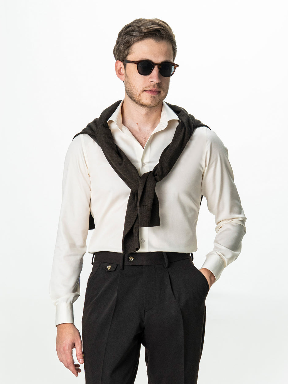 Camasa Crem Barbati Premium Confort Fit Non Iron BMan0063 (1)