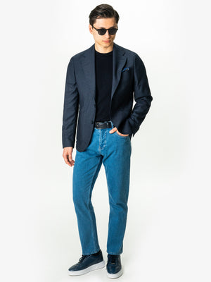 Blugi Barbati Albastru Denim Comfort Fit All Season BMan0002