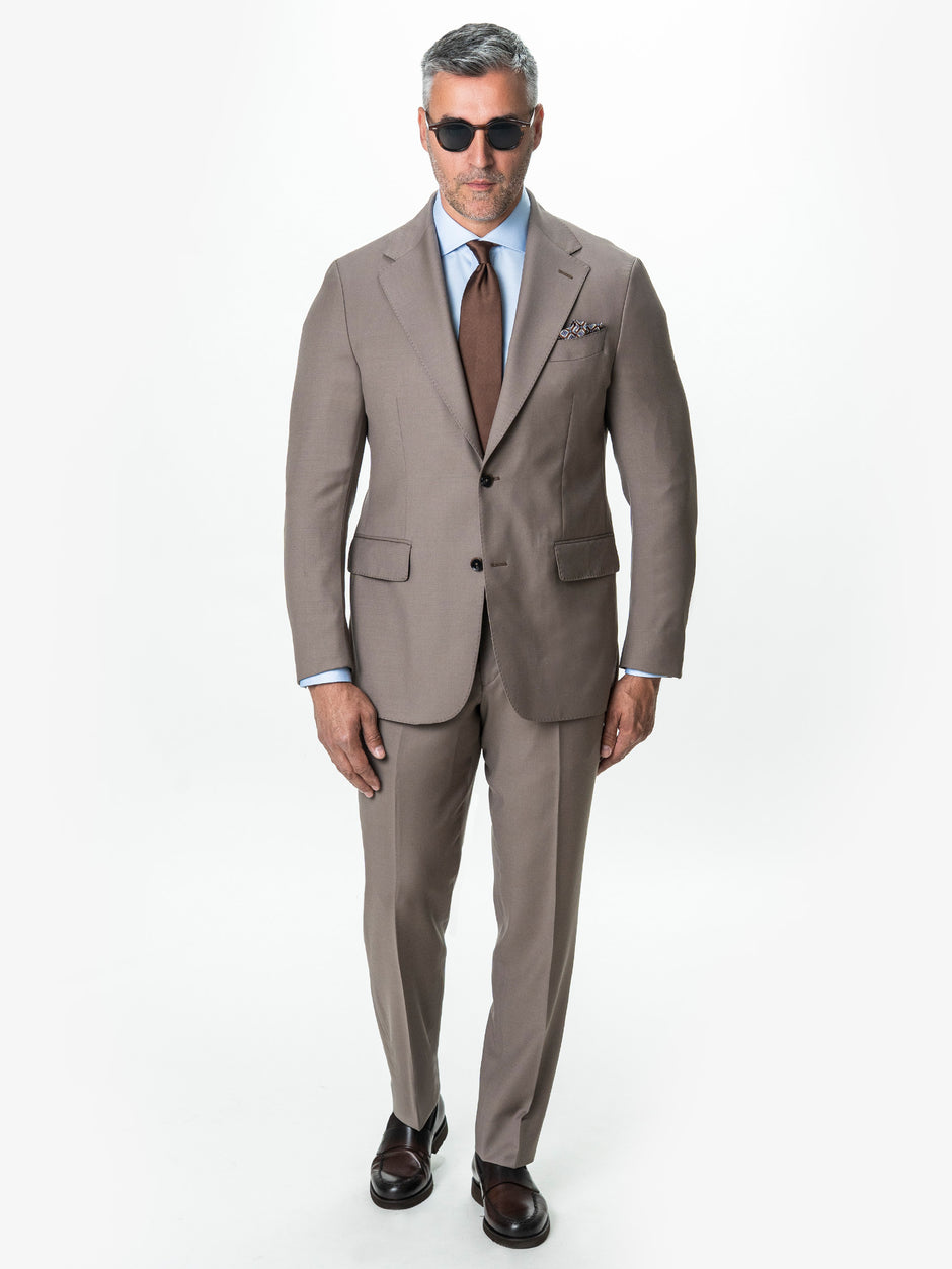 Costum Cappuccino Barbati Lana Vitale Barberis Super 120's BMan0051 (10)