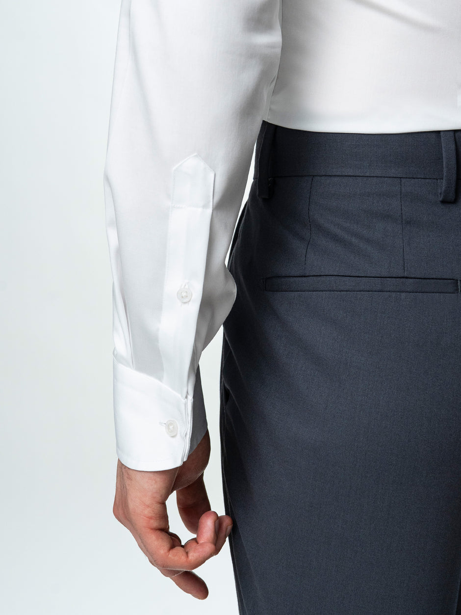 Pantaloni Barbati Gri Inchis Cu Talie Inalta Din Lana BMan0002 (6)