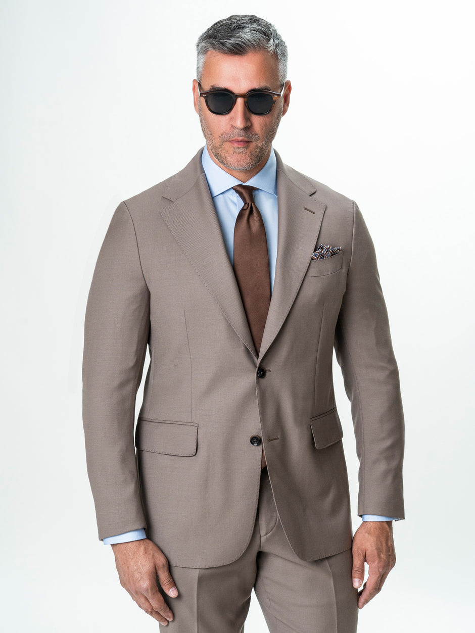 Costum Cappuccino Barbati Lana Vitale Barberis Super 120's BMan0051 (8)