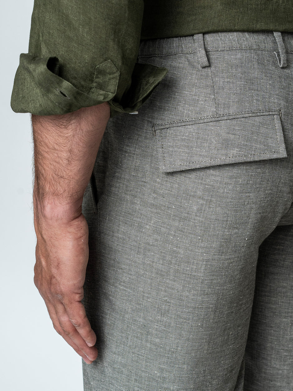 Pantaloni Scurti Barbati Cu Siret De Vara Gri Inchis BMan179 (7)