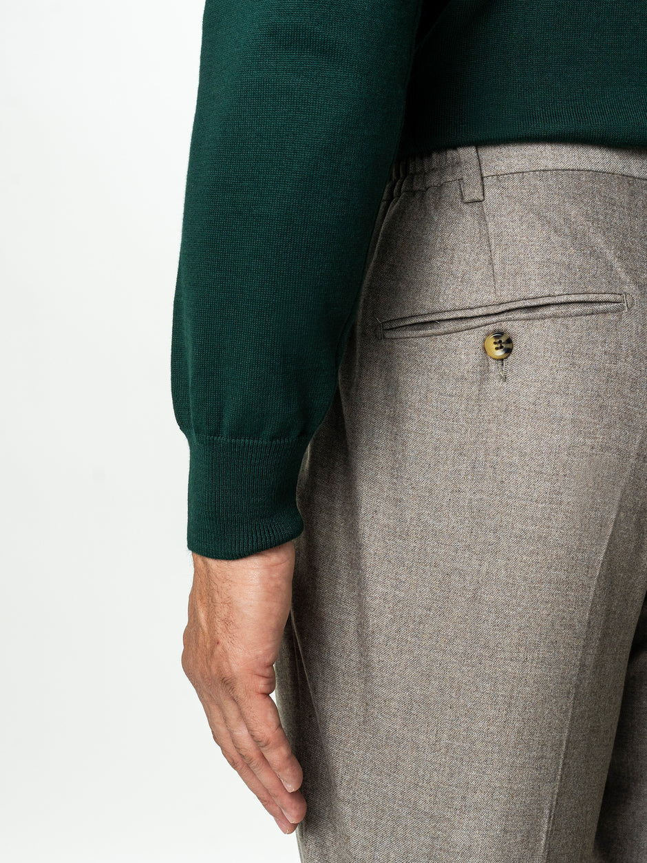 Pulover Tip Helanca Verde Bărbați 100% Bumbac Premium Levent Cottone Toamna&Iarna BMan0007 (8)