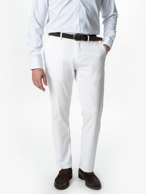 Pantaloni Barbati Chino Albi 100% Bumbac BMan0005