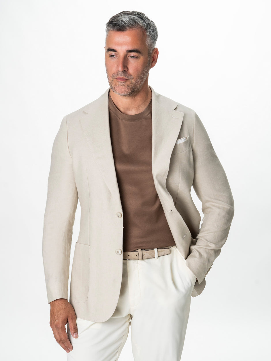 Pantaloni Chinos Barbati Crem 100% Bumbac Bman0003 (8)