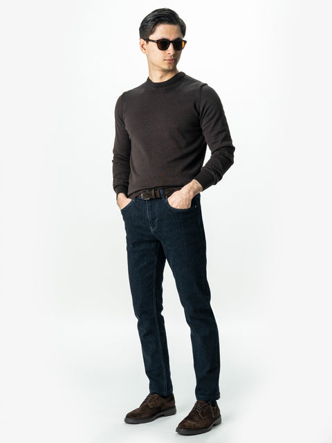 Blugi Barbati Bleumarin Comfort Fit Denim T400 BMan0003