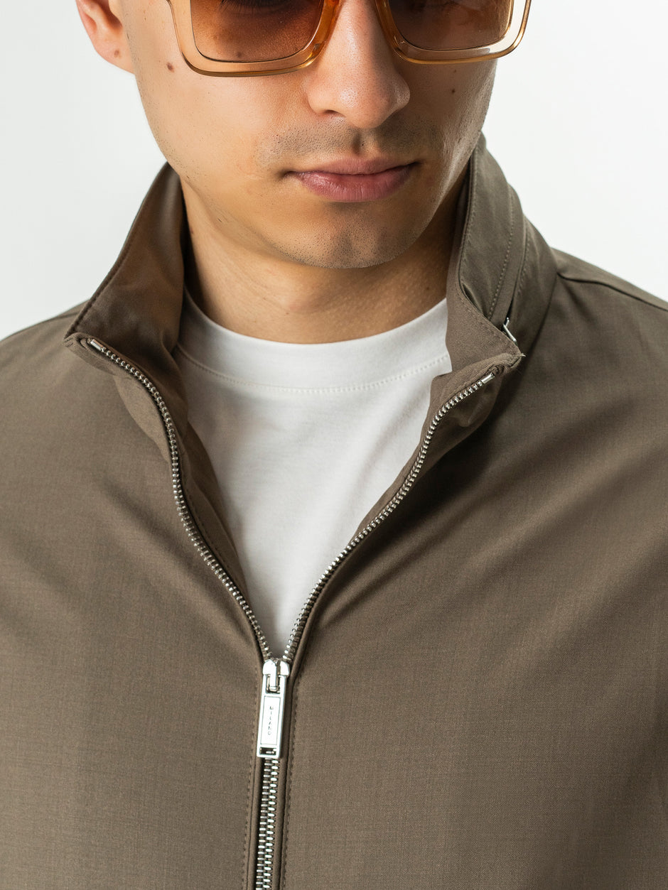 Tracksuit Premium Barbati Bej din Lana cu Gluga Ascunsa BMan0004 (3)