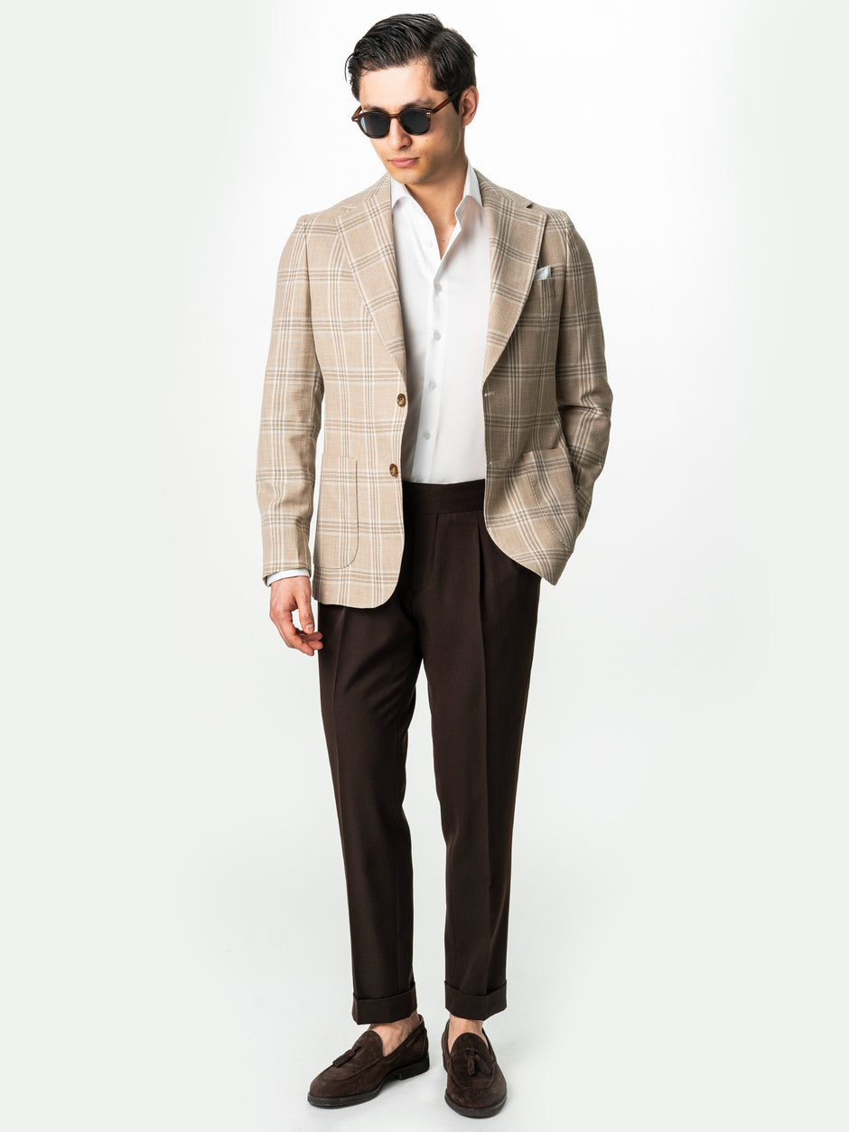 Sacou Barbati Bej Carouri Maro Vara Necaptusit Lana Vitale Barberis BMan0051 (4)