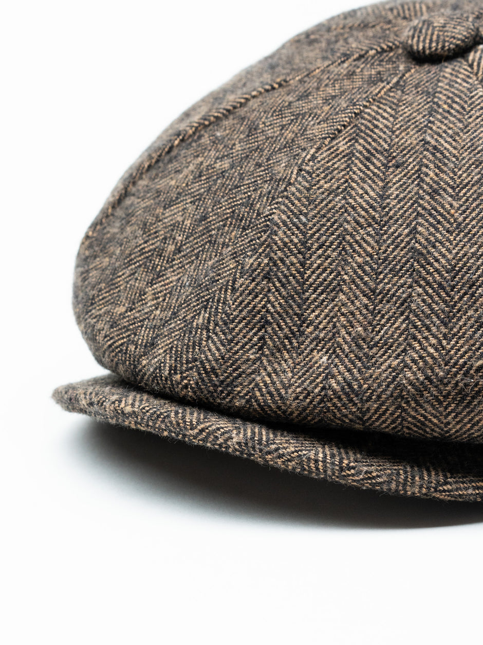 Sapca Barbati Newsboy Maro Din Lana Herringbone Shelby Tip Basca Gotti BMan0002 (2)