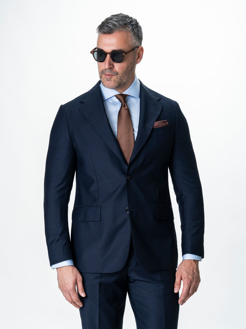 Costum Bleumarin Barbati Elegant Din Lana Sarto BMan0018 (2)
