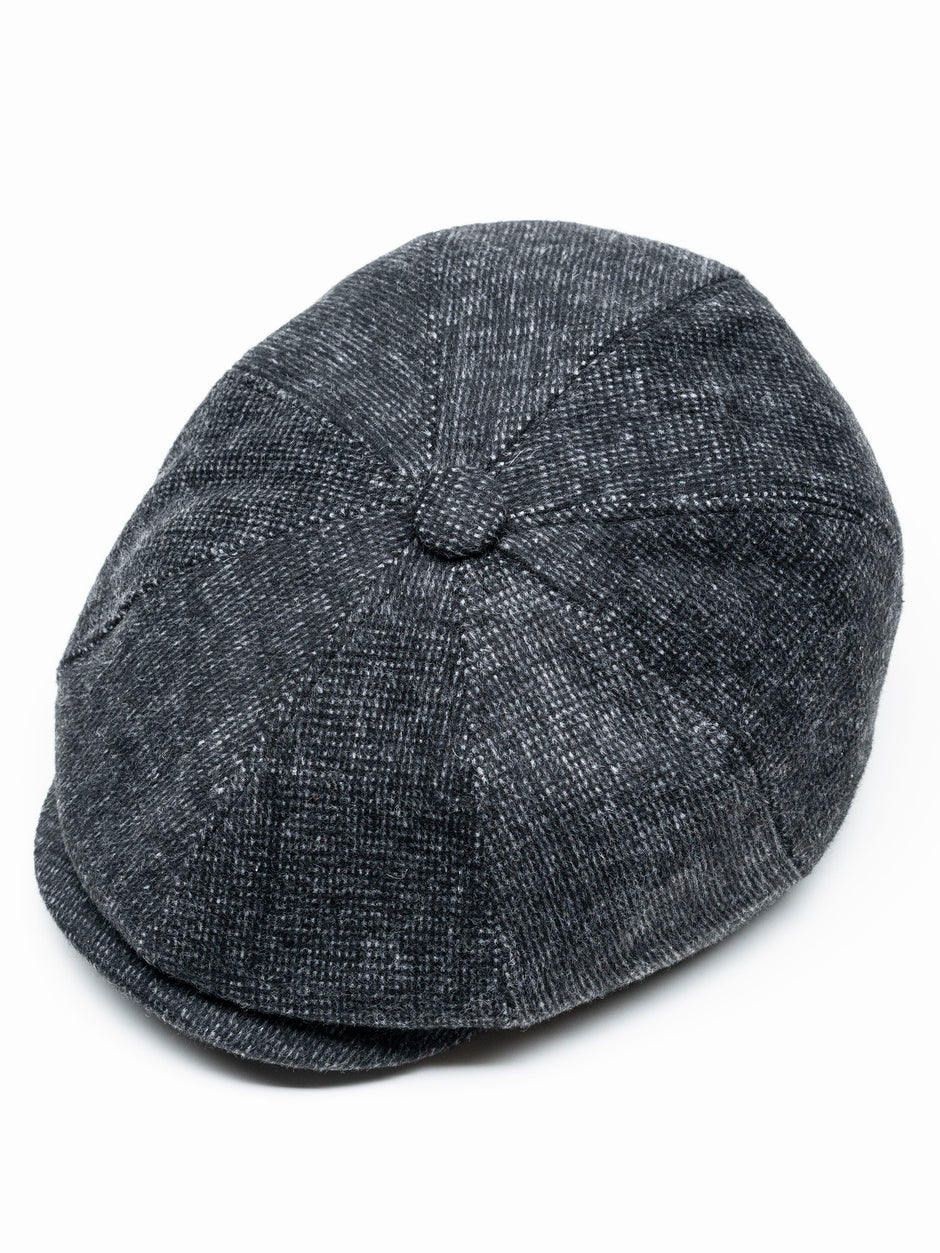 Sapca Barbati Newsboy Gri Inchis Houndstooth Tip Basca De Iarna Gotti BMan0011 (2)