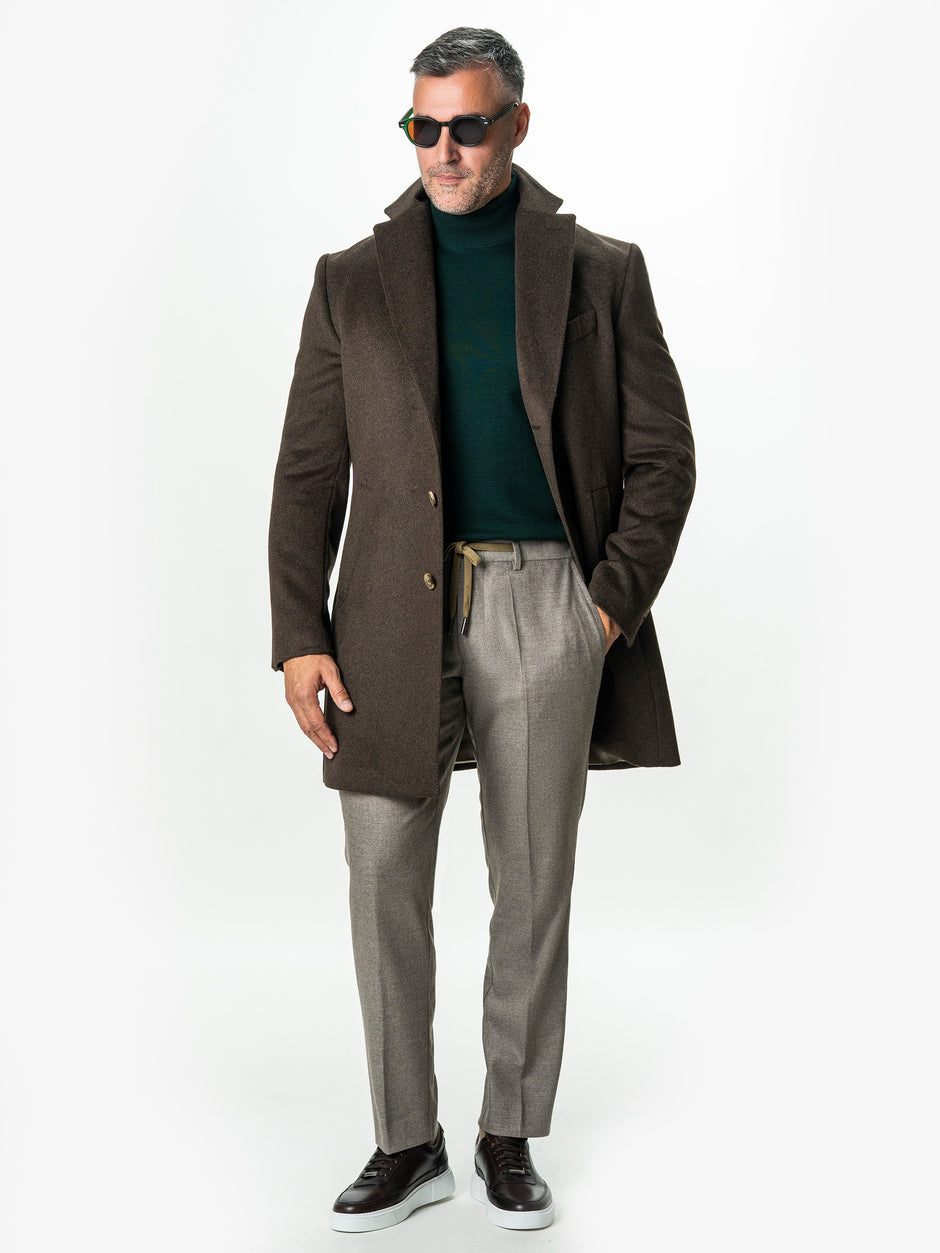 Pulover Tip Helanca Verde Bărbați 100% Bumbac Premium Levent Cottone Toamna&Iarna BMan0007 (1)