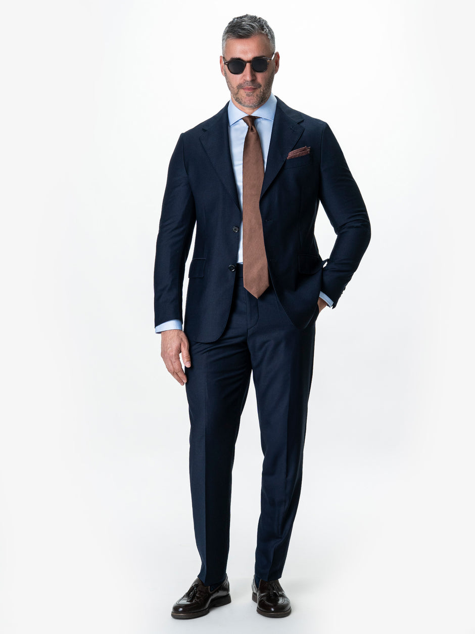 Costum Bleumarin Barbati Elegant Din Lana Sarto BMan0018 (1)