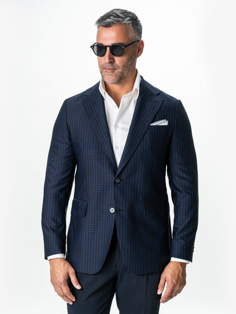Sacou Office Barbati Bleumarin Inchis 100% Lana BMan0045