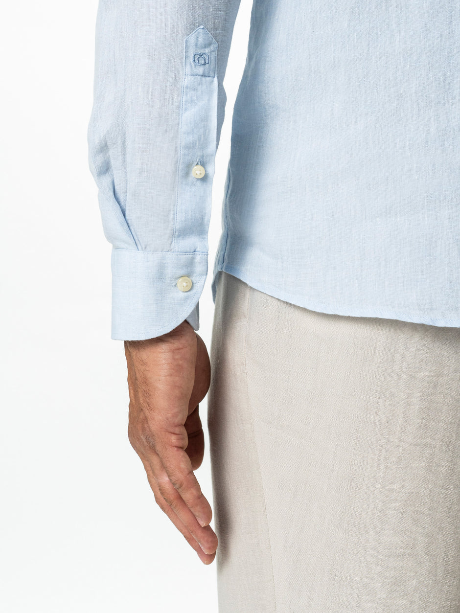 Camasa Barbati Guler Capri Bleu 100% In Natural BMan0079 (8)