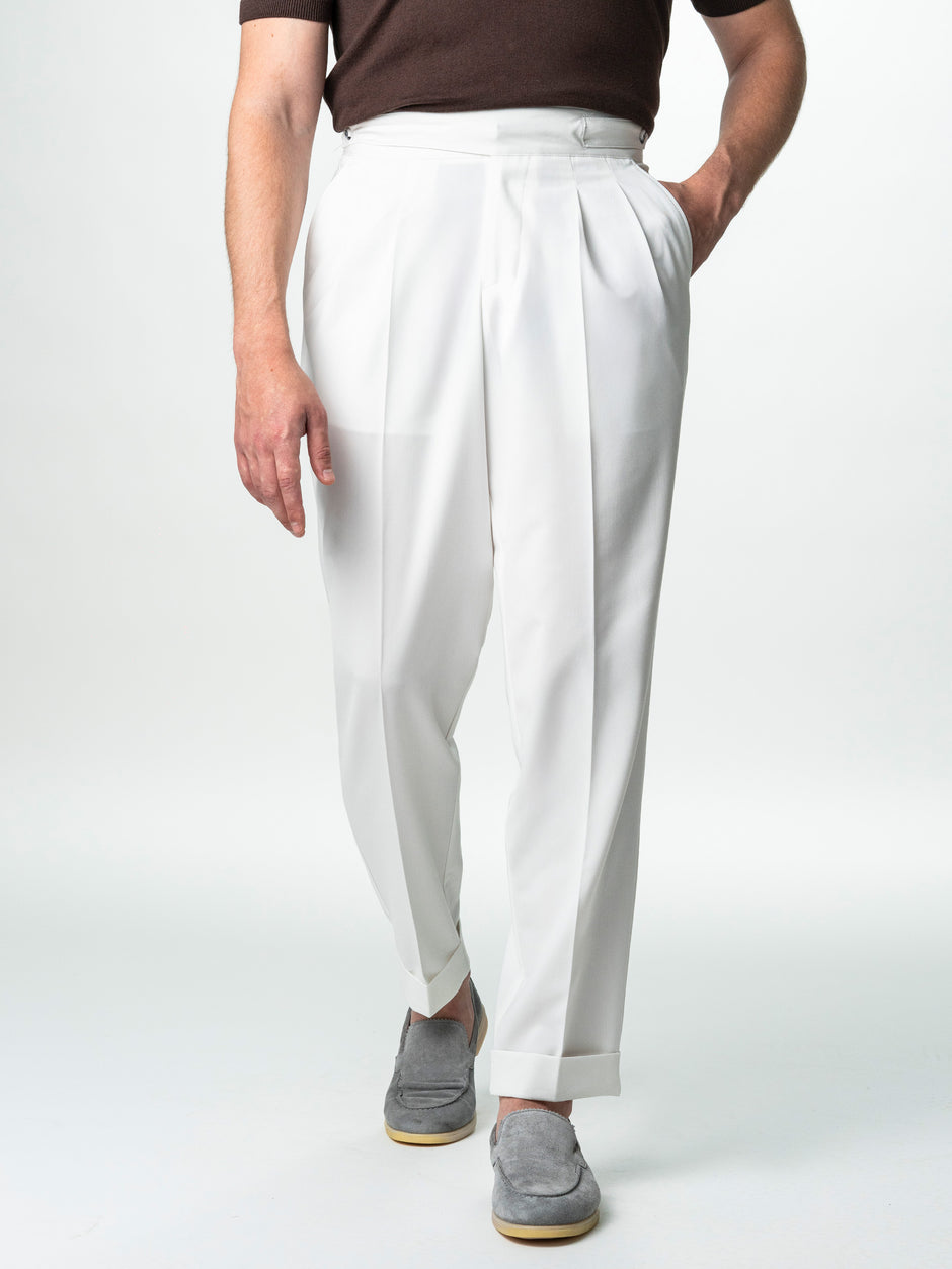 Pantaloni Barbati Albi British Gurkha Din Stofa Comfort BMan724 (5)