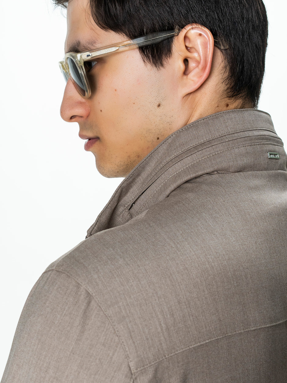 Geaca Barbati Tip Jacheta Crem BMan BMan0007 (9)