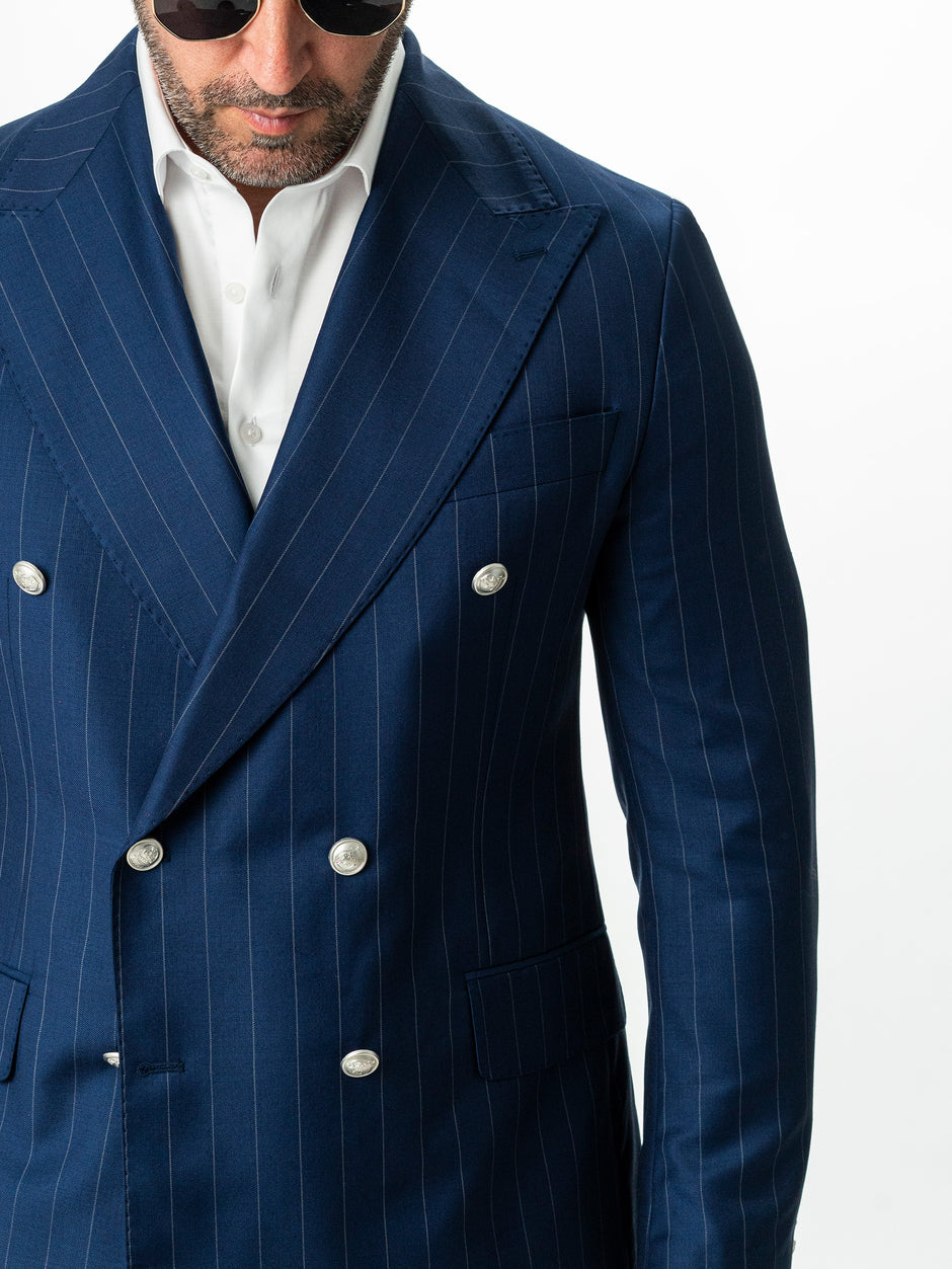Costum Barbati Albastru Marine Dungi Lana Vitale Barberis Super110 BMan0057 (12)
