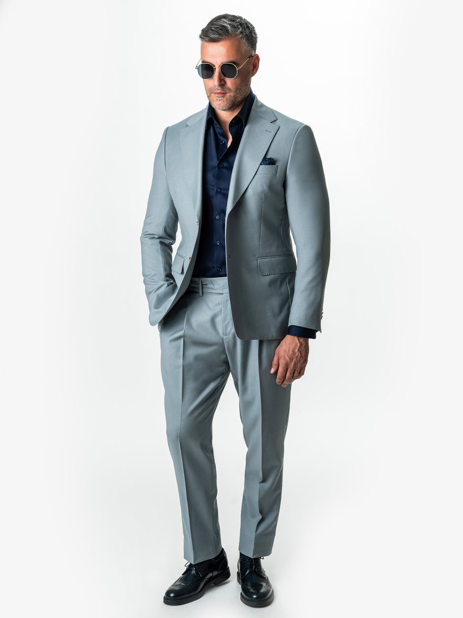 Camasa Barbati Albastra Bleumarin 100% Bumbac Monti Stretch No Iron BMan0001 (2)