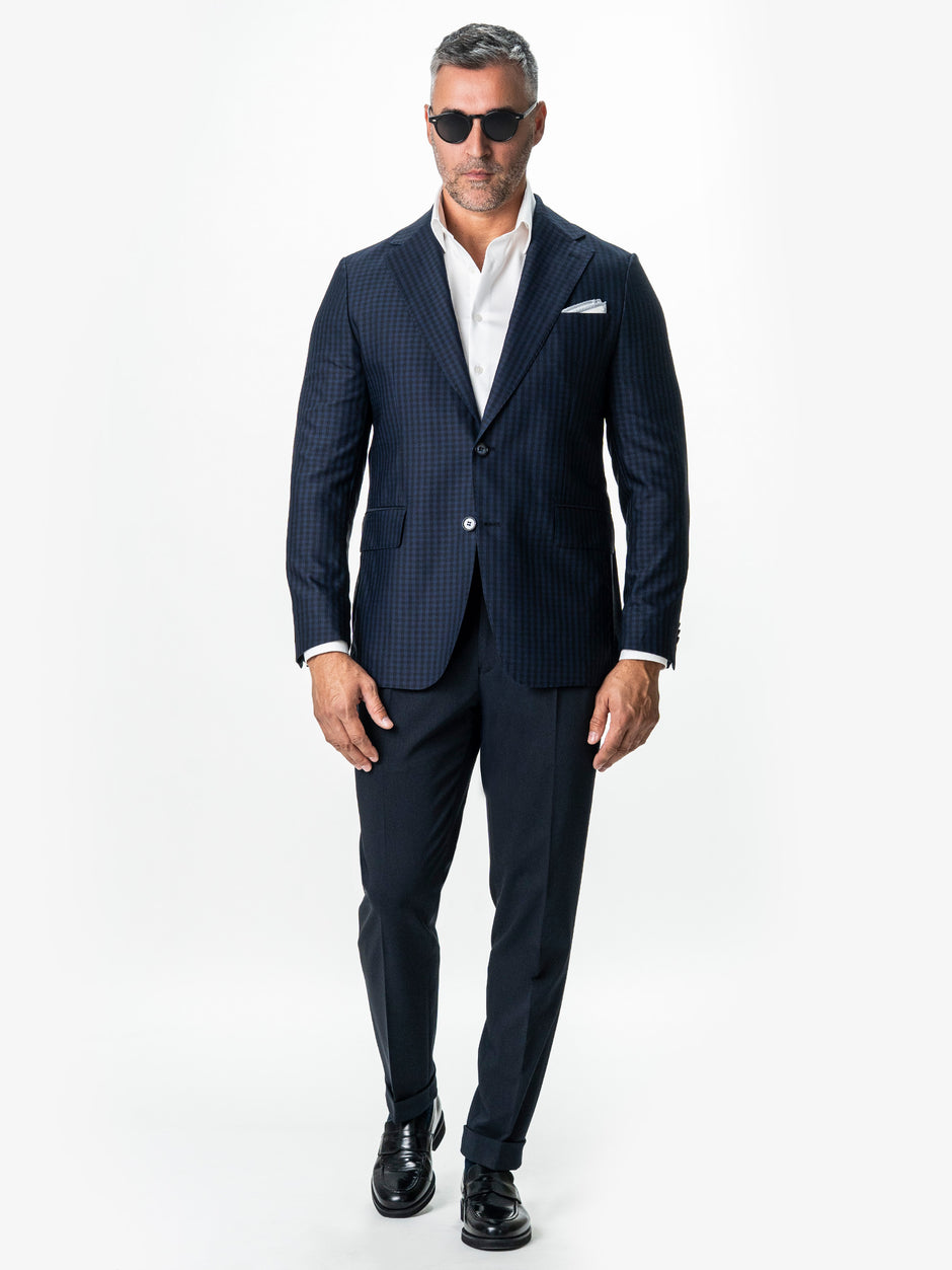 Sacou Office Barbati Bleumarin Inchis 100% Lana BMan0045 (5)
