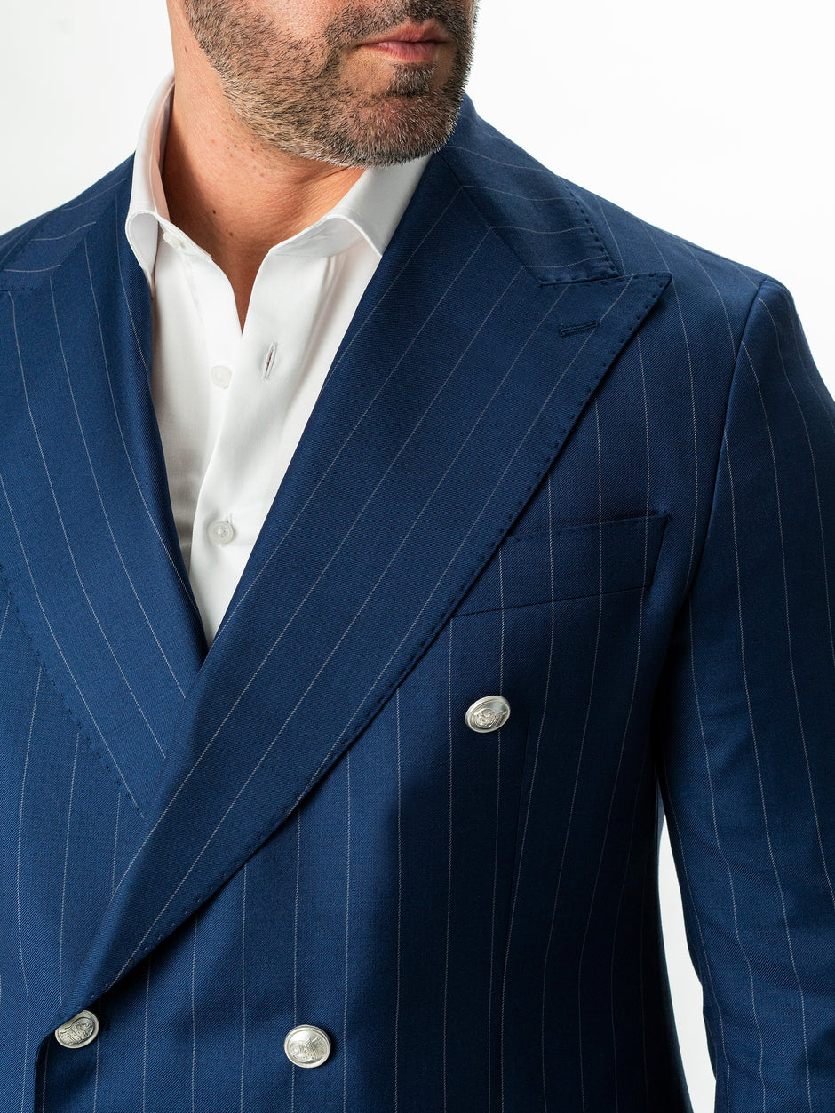 Costum Barbati Albastru Marine Dungi Lana Vitale Barberis Super110 BMan0057 (3)