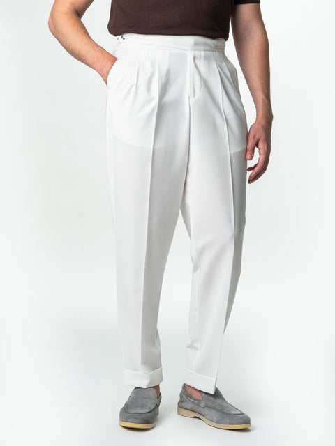 Pantaloni Barbati Albi British Gurkha Din Stofa Comfort BMan724