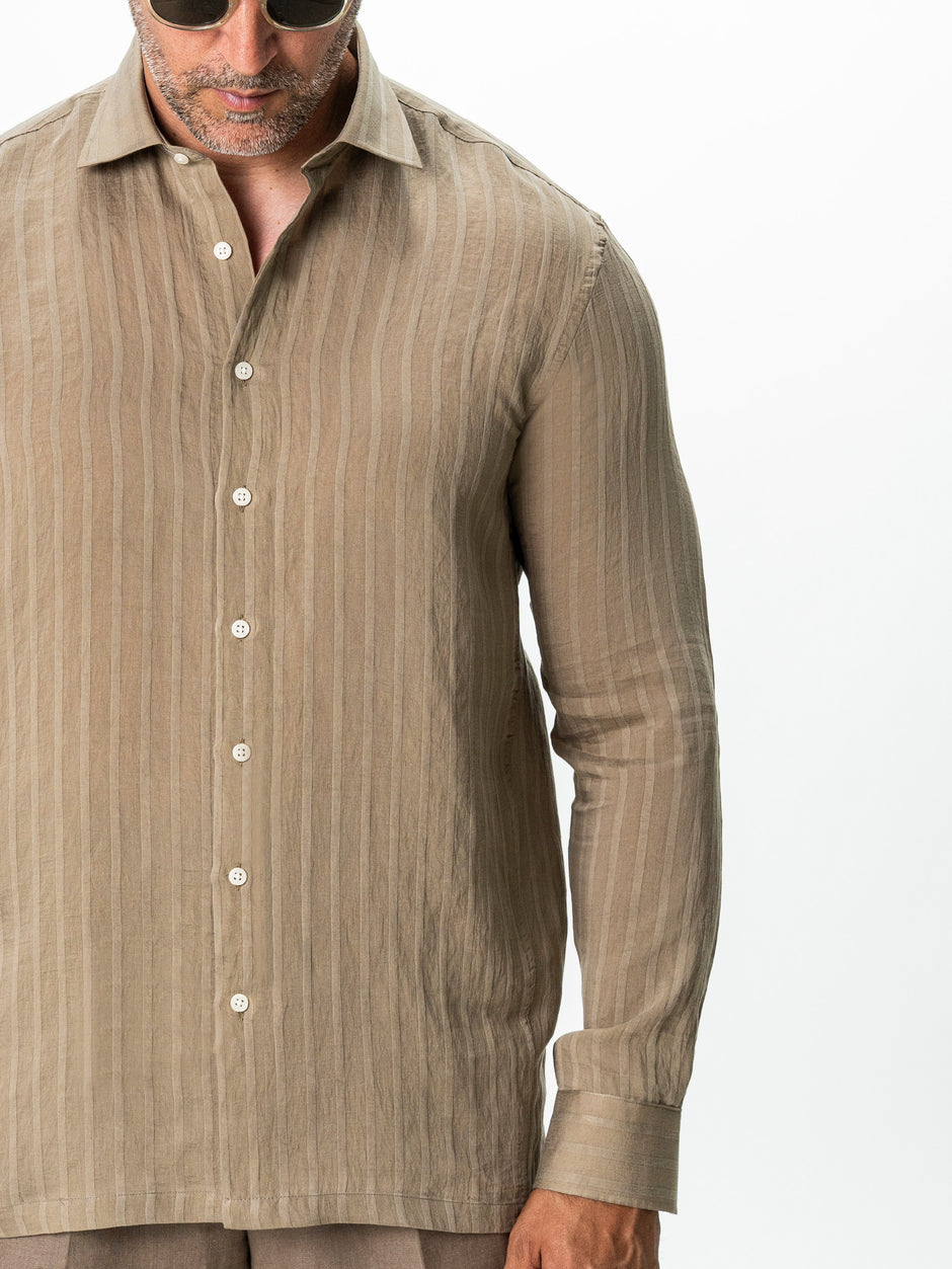 Tinuta Barbati Completa Casual de Vara Caramel Bman1130 (4)
