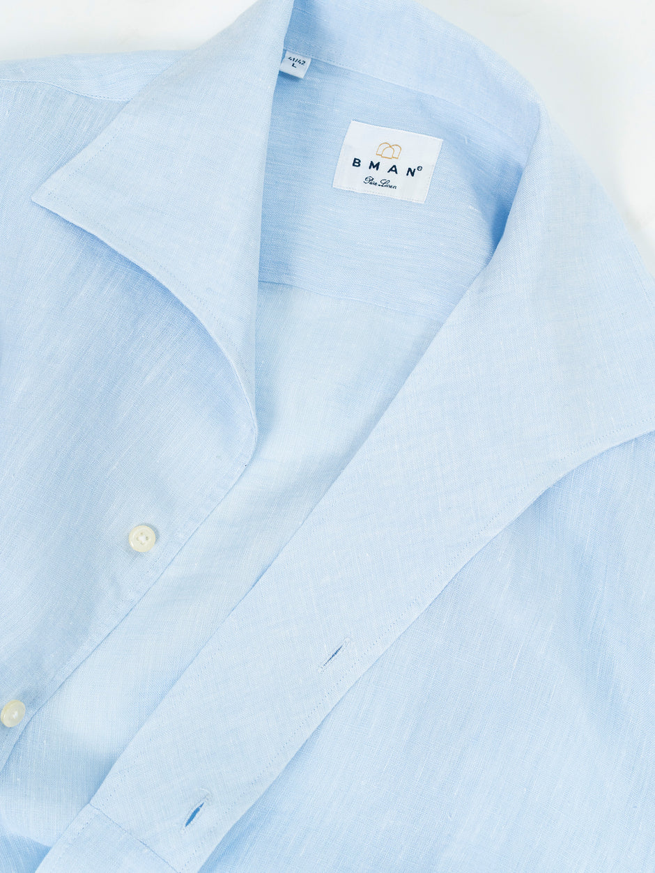 Camasa Barbati Guler Capri Bleu 100% In Natural BMan0079 (4)