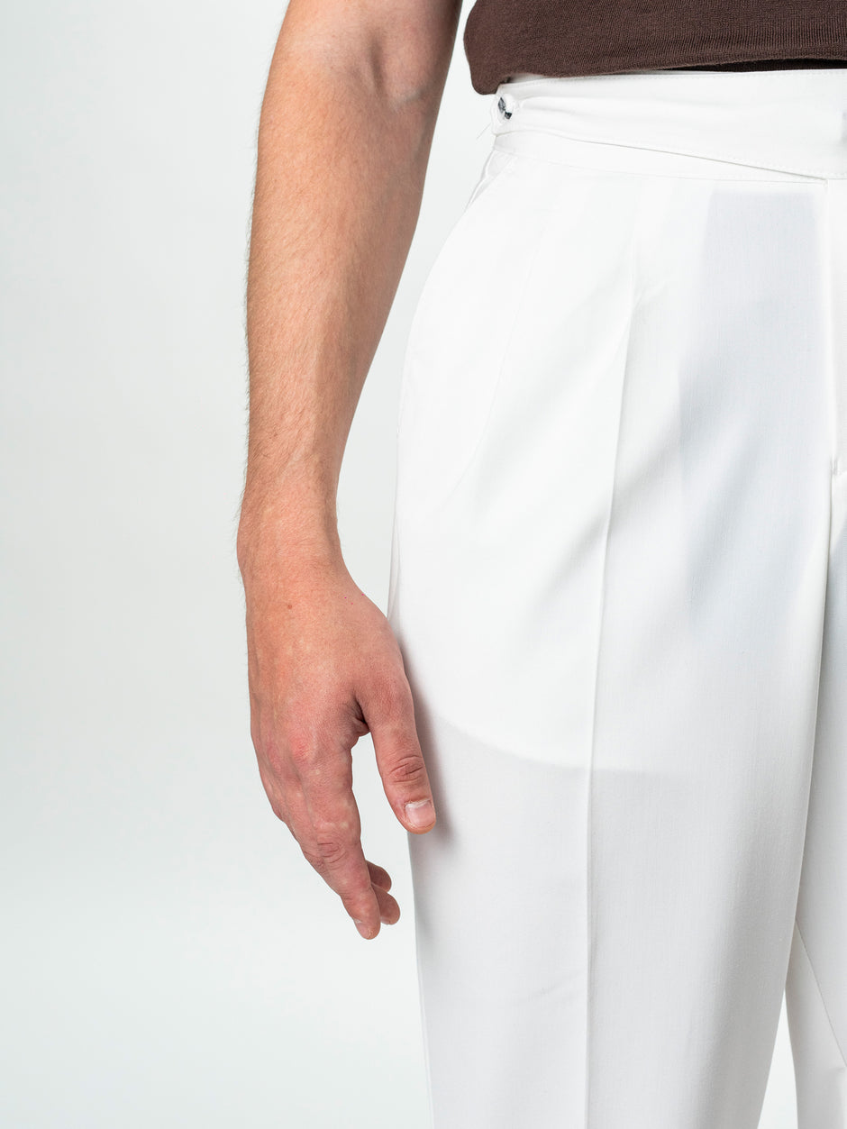 Pantaloni Barbati Albi British Gurkha Din Stofa Comfort BMan724 (6)