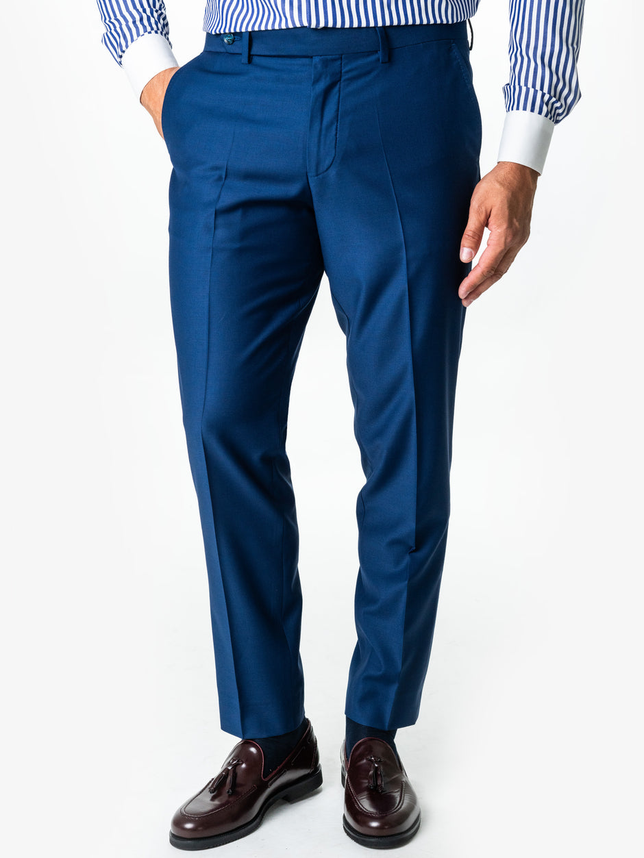 Costum Barbati Albastru All Season Smart Casual Lana Sarto BMan0018 (6)