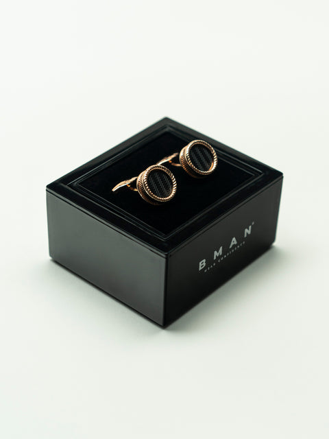 Butoni Aurii cu Piatra Neagra BMan130