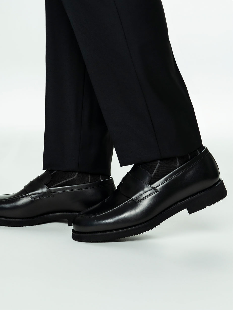 Mocasini Negri Barbati Piele Naturala Penny Loafers Bman222 (2)