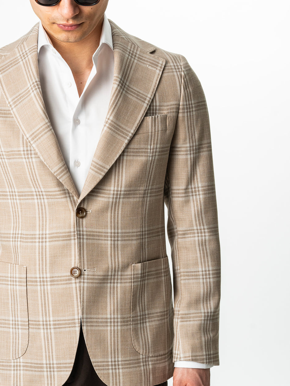 Sacou Barbati Bej Carouri Maro Vara Necaptusit Lana Vitale Barberis BMan0051 (3)