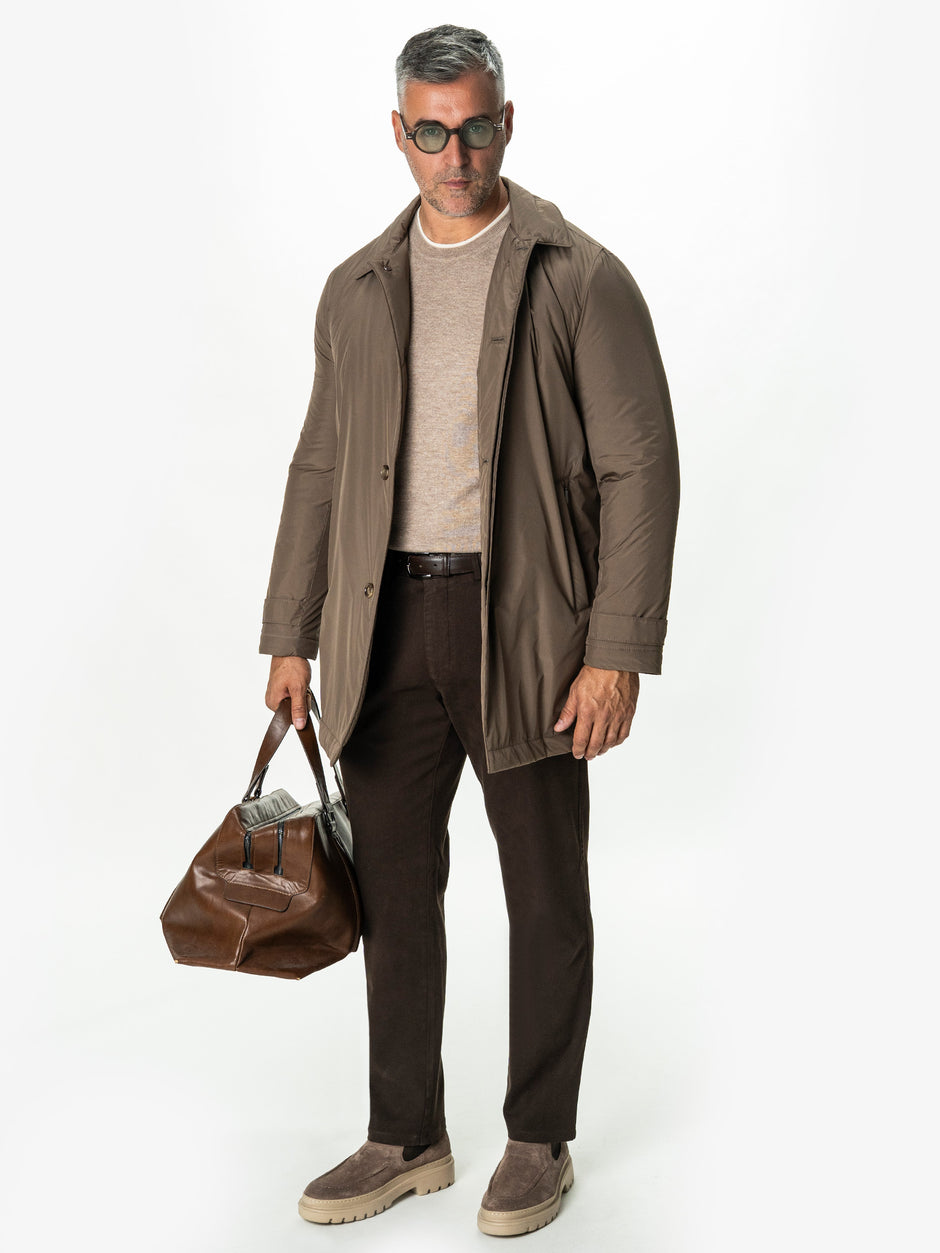 Pantaloni Chino Barbati Maro Cafeniu Bumbac Cu Tencel BMan0130 (7)