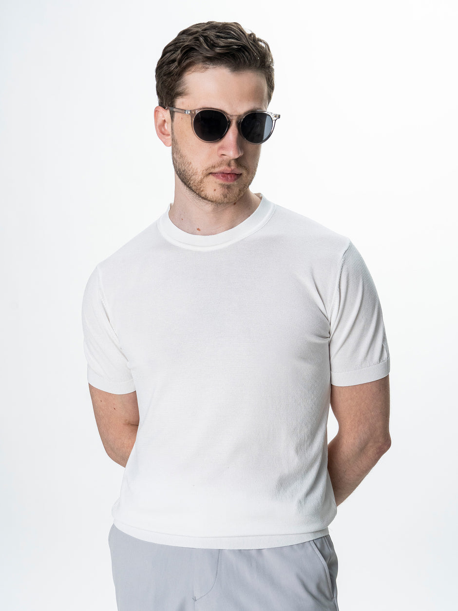 Tricou Barbati Rayon Alb BMan0102 (8)