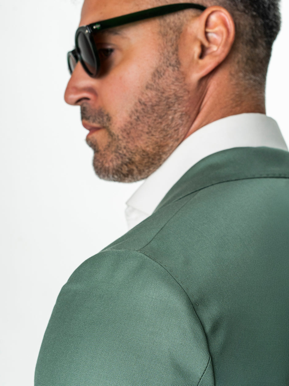 Sacou Barbati Verde 100% Lana Vitale Barberis BMan0056 (7)
