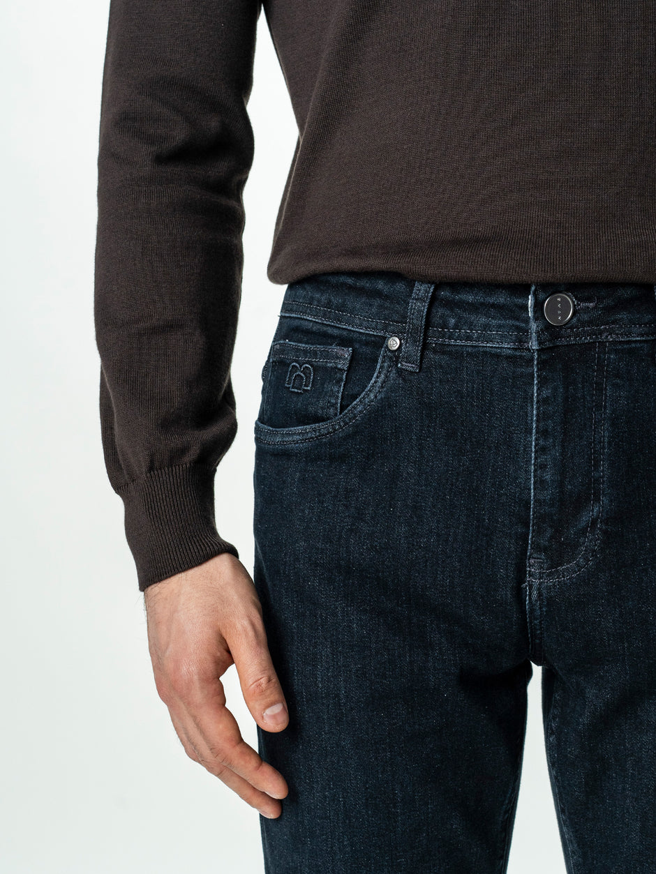 Blugi Barbati Bleumarin Comfort Fit Denim T400 BMan0003 (3)