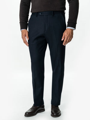 Pantaloni Eleganti Barbati Bleumarin din Lana BMan0110