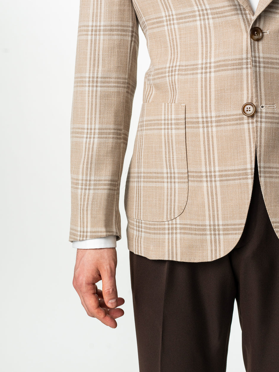 Sacou Barbati Bej Carouri Maro Vara Necaptusit Lana Vitale Barberis BMan0051 (8)