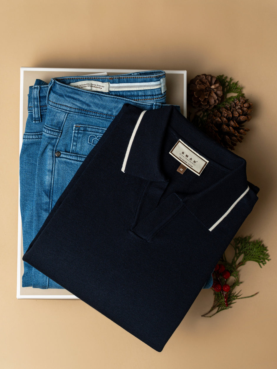 Pachet Cadou Barbati Pulover Cu Fermoar Si Blugi Bman0088 (1)