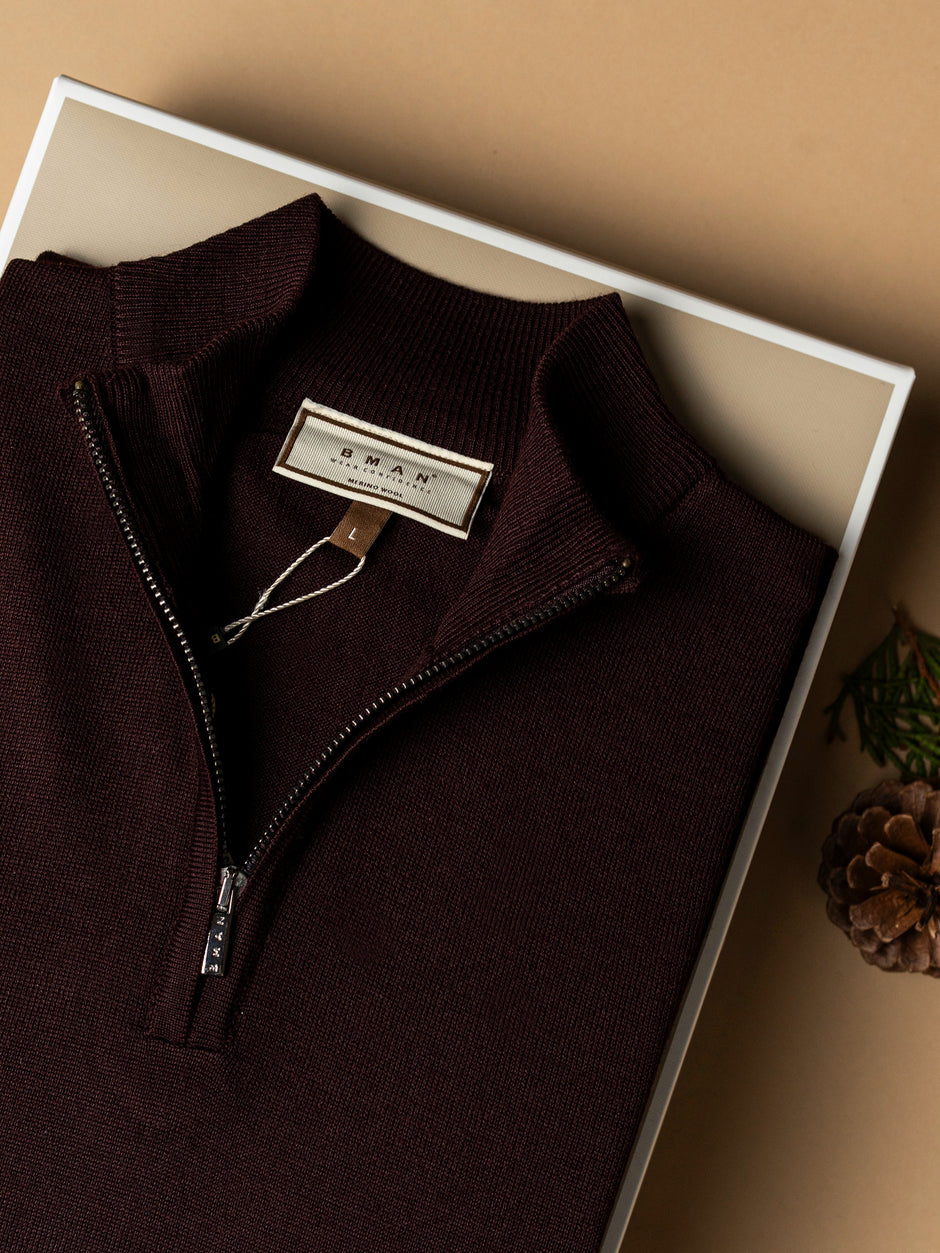 Pachet Cadou Barbati Pulover Cu Fermoar Si Camasa Bumbac Bman0019 (3)