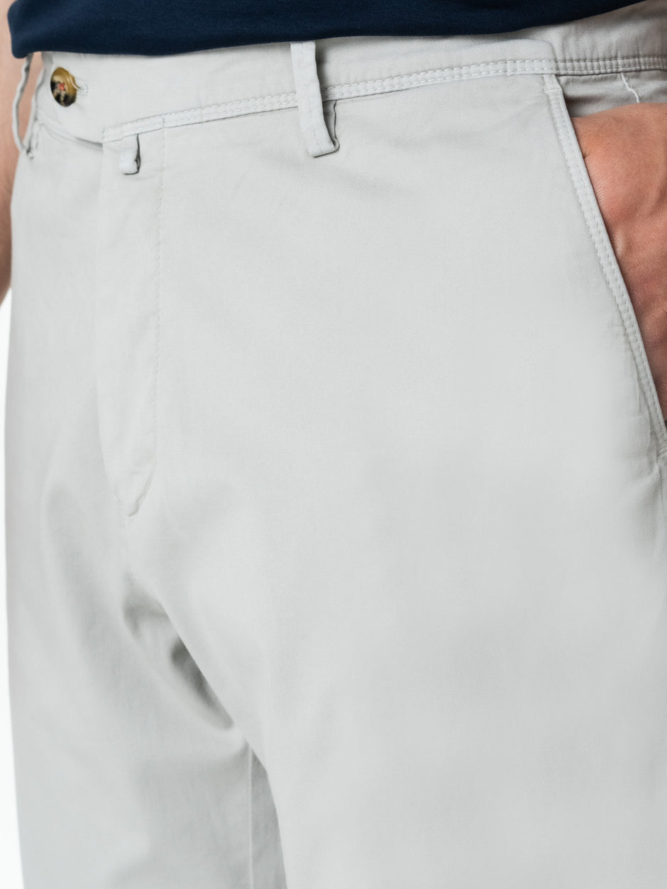 Pantaloni Chinos Barbati Gri Deschis Bumbac Santanderia BMan521 (6)