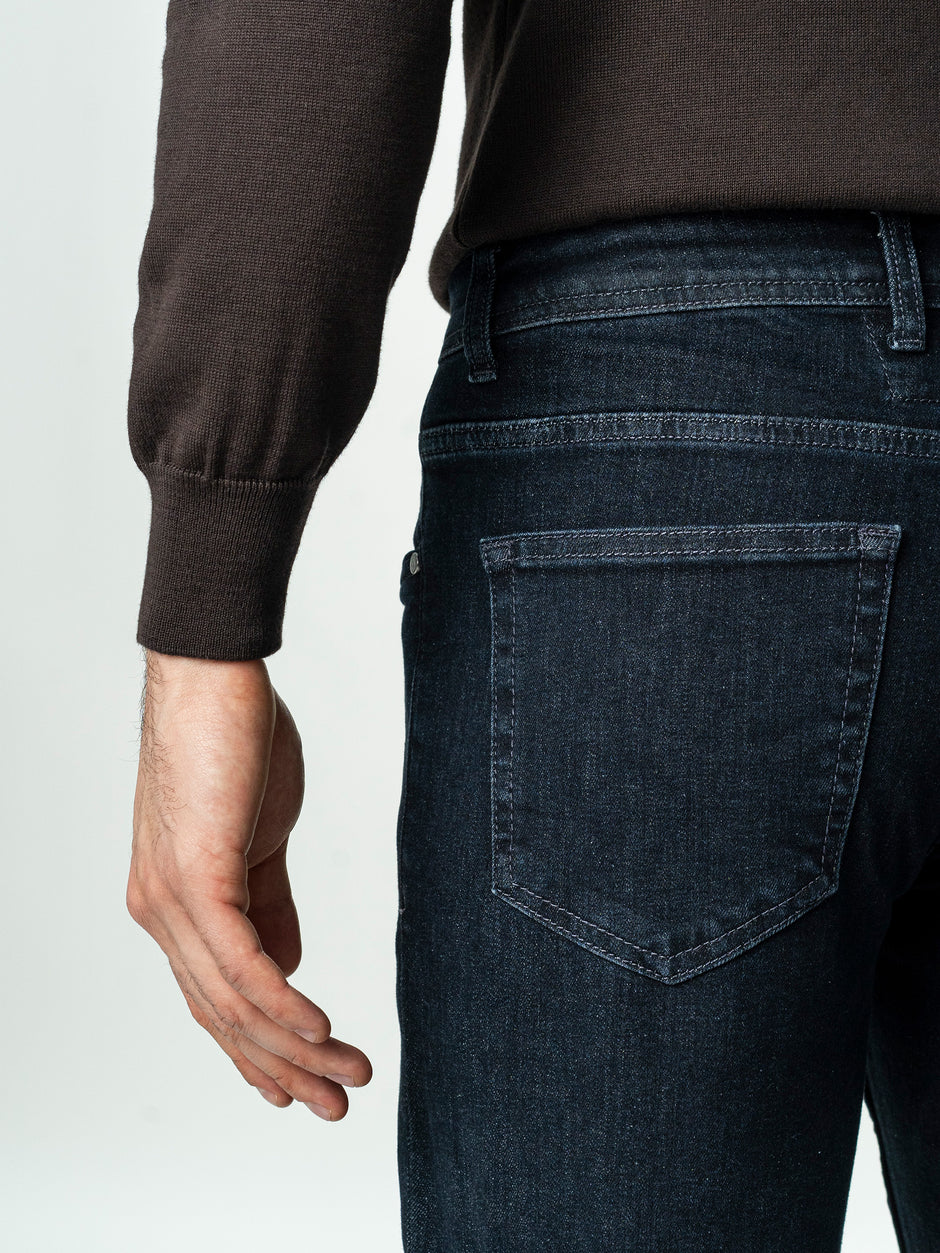 Blugi Barbati Bleumarin Comfort Fit Denim T400 BMan0003 (5)