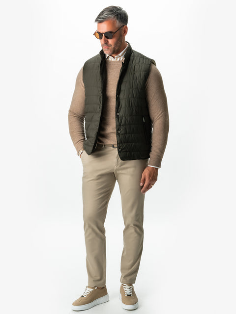 Camasa Bărbați Business Alba În Dungi Bej Smart Casual & Eleganta BMan0016 (7)
