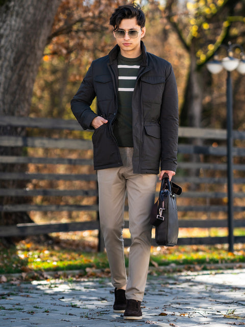 Tinuta Barbati Office & Smart Casual Toamna & Iarna Almond BMan0934 (4)