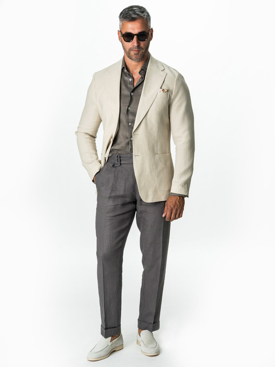 Sacou Barbati Crem 100% In Natural Vitale Barberis BMan0053 (2)