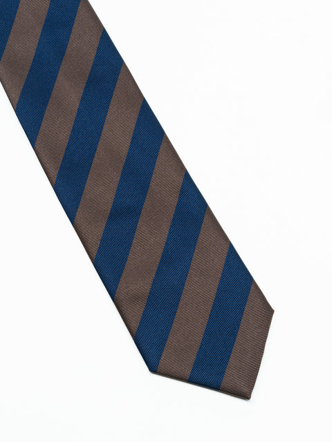 Cravata Eleganta & Business Barbati Dungi Oblice Bleumarin Si Maro Coffee BMan920 (3)