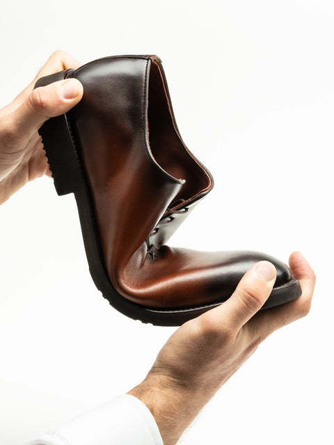 Pantofi Eleganti Oxford Barbati Maro Tobacco 100% Piele Naturala Cu Talpa Spuma BMan0330 (3)